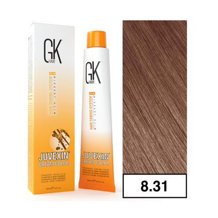 - Tintura Cream Color Permanente Vegana 100ml + Oxidante - 8.31 Rubio Claro Cenizo Dorado