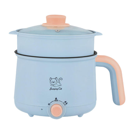 Olla Eléctrica De 1,8 L Ajustable Para El Hogar, Para Fideos, Sopa, Avena, Huevos Y Vaporera De Polipropileno