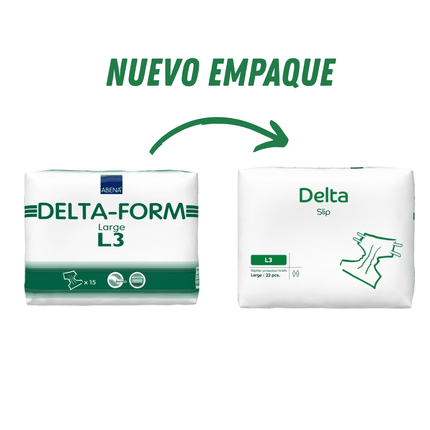 Pañales Adultos Abena Delta Slip L3,  22 unidades