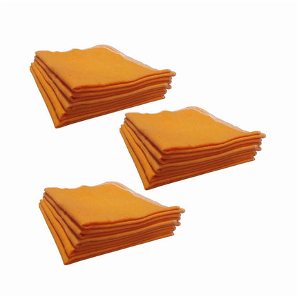 Pack 15 Paños Naranjos Franela Antipolvo 40x35 – Superficies Limpias y Brillantes