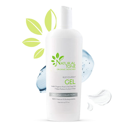 Gel de recuperación Natural Tone Organic para el cuidado de la piel, aloe vera, 180 ml