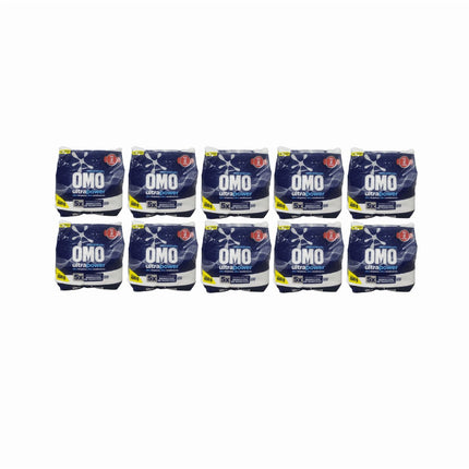 Pack 10 Unidades detergentes en polvo Omo ultrapower 400 grs