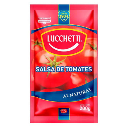 Salsa de Tomate Natural Bolsa, 200 g