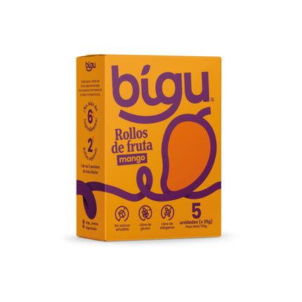 Rollos de fruta mango
