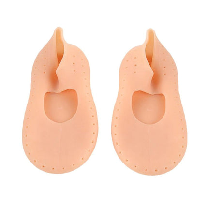 1 Par De Calcetines Protectores Para El Cuidado De Los Pies Agrietados Del Talón Hidratante De Los Hombres De Las Mujeres Del Gel S