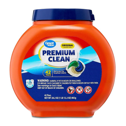 Detergente Cápsulas Premium Clean Pote, 42 Un