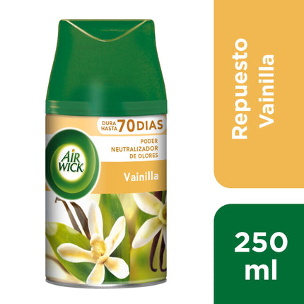 Aromatizante Ambiental Repuesto Aerosol Vainilla Lata, 250 ml