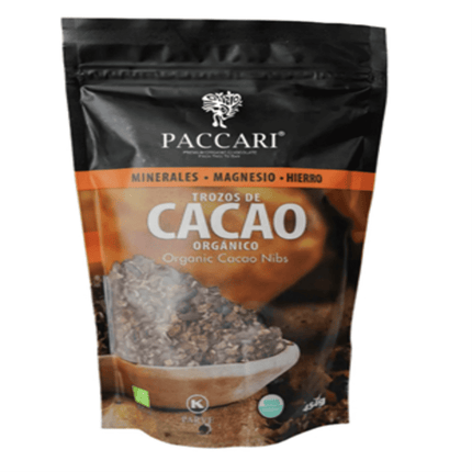 Cacao Nibs Chocolate Orgánico 200 Gr Magnesio Hierro