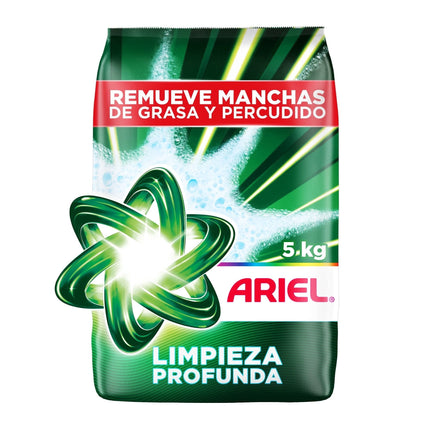 Detergente en Polvo Limpieza Profunda Remueve Manchas, 5000 mL