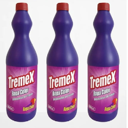 Pack x3 Cloro Tremex Ropa Color 1000cc