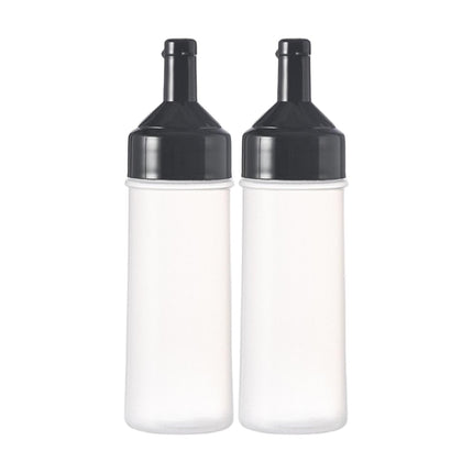 2 Dispensadores De Condimentos, Botella Vacía De Salsa De Tomate Para Barbacoa De Viaje Al Aire Libre, 500 Ml, Color Negro
