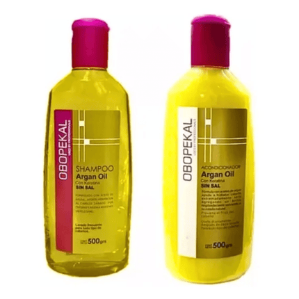 Pack Shampoo Y Balsamo Argan Oil + Keratina Sin Sal 500 Grs