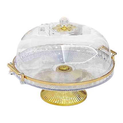 Soporte Para Tartas Con Tapa, Plato Para Tartas Con Patas, Para Galletas, Magdalenas, Tarta De Queso, Transparente