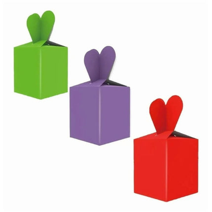Set 6 Caja Regalo Dulces Cotillón Diseño Corazón Eventos Jhn