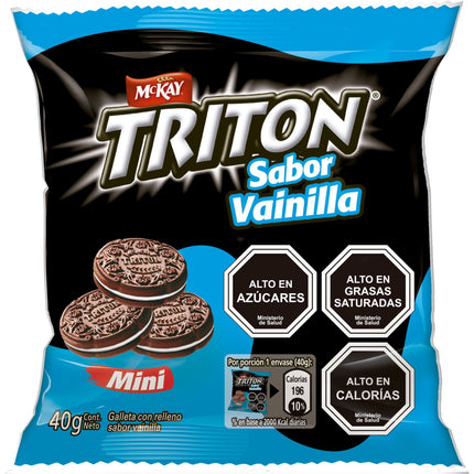 Galleta Mini Tritón Vainilla Bolsa, 40 g