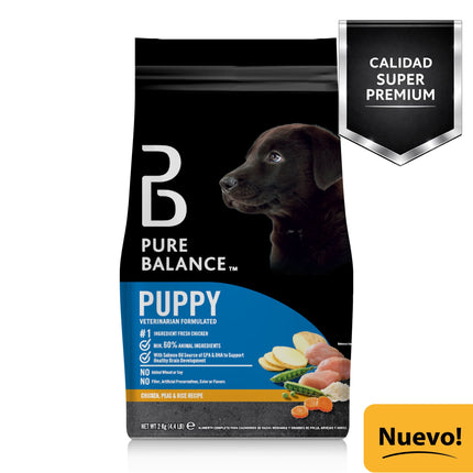 Alimento para Perros Cachorro Raza Mediana Seco Pollo y Arverjas