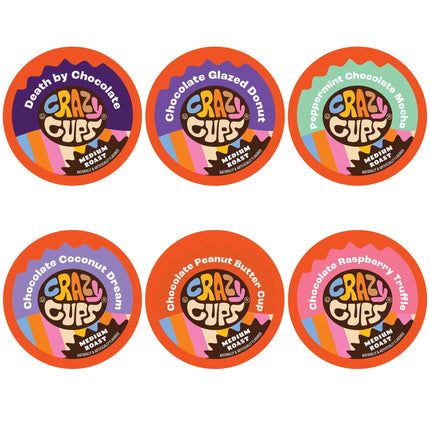 Coffee Pods Crazy Cups de chocolate tostado medio 24 unidades