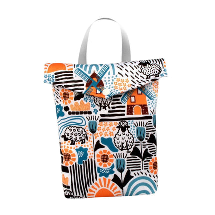 Bolsa De Pañales Bolsa De Viaje Portátil Bolsa De Pañales De Tela Para Bebé Para Guardería Al Aire Libre Piscina Ovejas 20x25cm