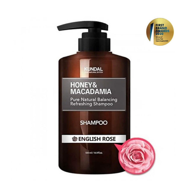 Shampoo Coreano Con Extracto De Miel Y Macadamia, English Rose -