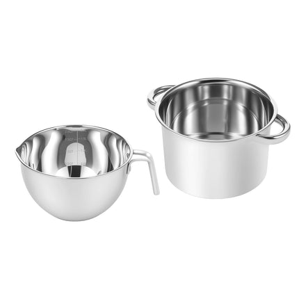Juego De Olla Para Baño María, Olla Para Derretir Chocolate Con Pico Vertedor Para Hacer Jabón Y Dulces
