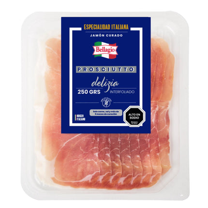 Jamón Prosciutto Italiano crudo, 250 gr
