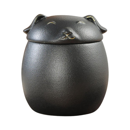 Bote De Té Con Tapa Recipientes De Té Encimera Negro