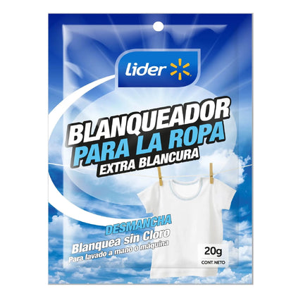 Blanqueador Polvo Extra Blancura Sobre, 20 g