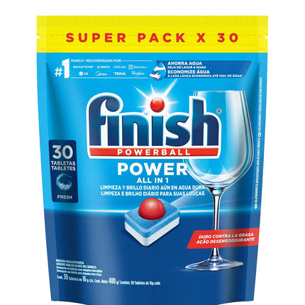 Finish Lavavajilla Tabletas Todo en uno 30 unid | Apishop.cl