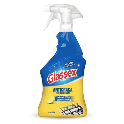 Glassex Antigrasa limón gatillo 650 cc | Apishop.cl