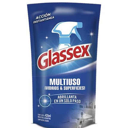 Glassex Limpiador Multiuso recarga 420 cc | Apishop.cl