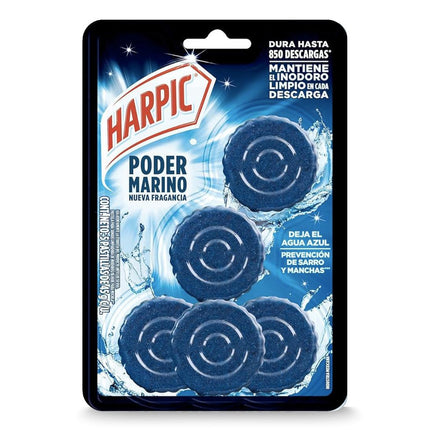 Harpic Pastilla estanque inodoro Power Plus 5 unid | Apishop.cl