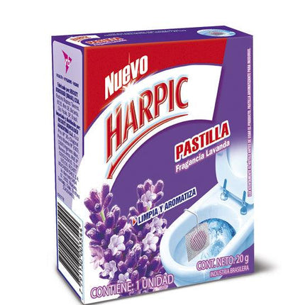 Harpic Pastilla WC Limpia y Aromatiza Lavanda 1 unid | Apishop.cl