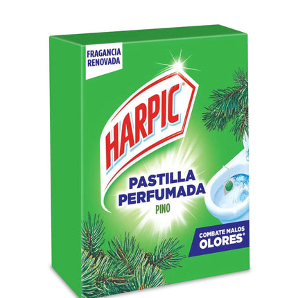 Harpic Pastilla WC Limpia y Aromatiza Pino 1 unid | Apishop.cl