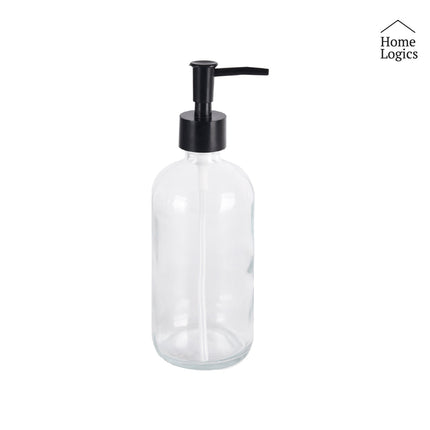 Dispensador Jabón Vidrio Transparente 450 ml Home Logics 1 un | Apishop.cl