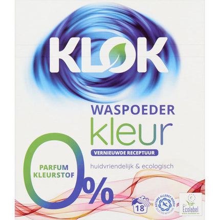 Klok Detergente en Polvo Ropa Color 1,17 kg | Apishop.cl