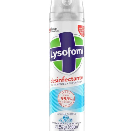 Lysoform Desinfectante de ambiente y superficie Aire de Montaña 360 cc | Apishop.cl