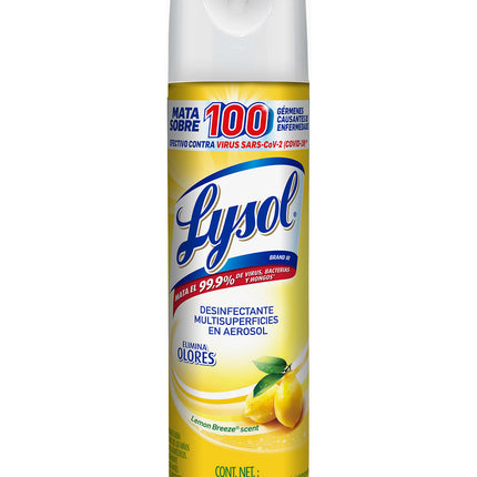 Lysol Desinfectante de ambiente y superficie Lemon 538 gr | Apishop.cl