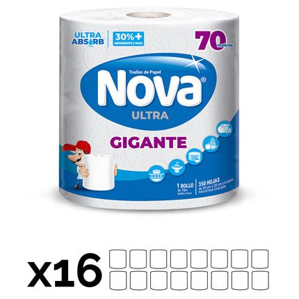 Nova Toalla Gigante doble hoja 70m 2 MANGAS | Apishop.cl