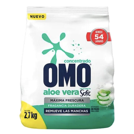Omo Detergente Concentrado en polvo Aloe vera 2,7 kg | Apishop.cl