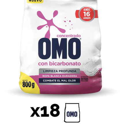 Omo Detergente en polvo con Bicarbonato 14,4 kg | Apishop.cl