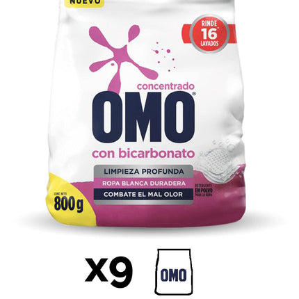 Omo Detergente en polvo con Bicarbonato 7,2 kg | Apishop.cl