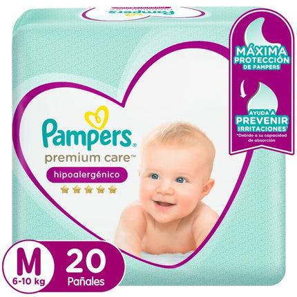 Pampers Pañales Bebé Premium Care M 20 unid | Apishop.cl