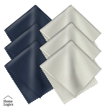 Set de 6 Paños Microfibra Limpieza Lentes Home Logics | Apishop.cl