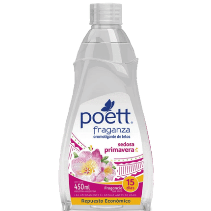 Poett Aromatizante de Telas Recarga Fraganza Sedosa Primavera 450 cc | Apishop.cl