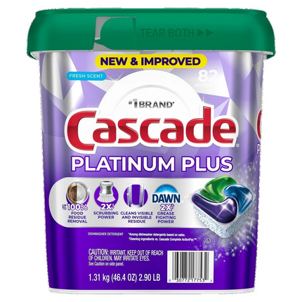 Lavavajillas en Cápsulas Platinum Plus Cascade 82 un | Apishop.cl