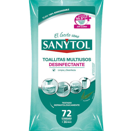 Sanytol Toallas Humedas Desinfectantes 36 unid | Apishop.cl
