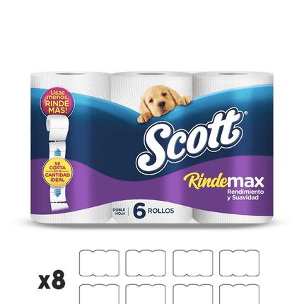 Scott Papel Higiénico RindeMax 22 metros 1 MANGA | Apishop.cl