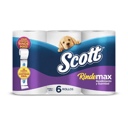 Scott Papel Higiénico RindeMax 22 metros 6 unid | Apishop.cl