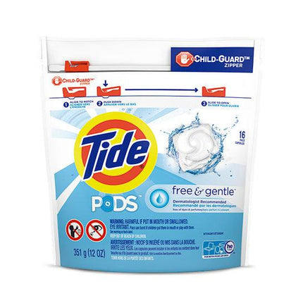 Tide Pods Free&Gentle Detergente en cápsulas 16 unid | Apishop.cl
