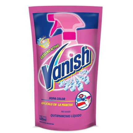 Vanish Prelavado Poder O2 Ropa Color Recarga 400 cc | Apishop.cl